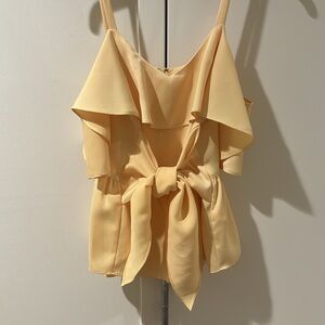 Club Monaco yellow tank blouse size 0